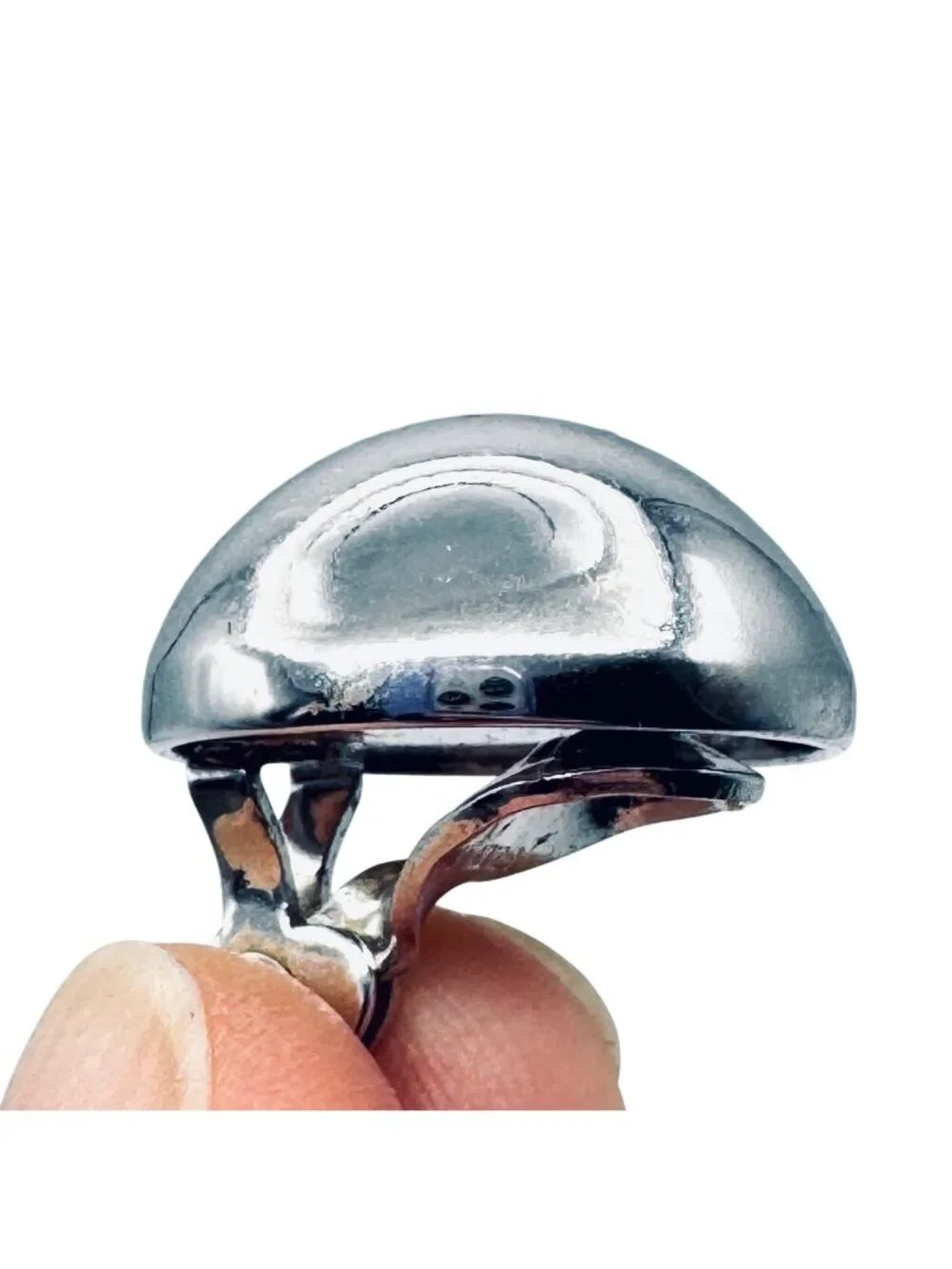 Vintage Monet Silver Tone Roman Revival Brooch Etched Bangle Dome Clip Earrings